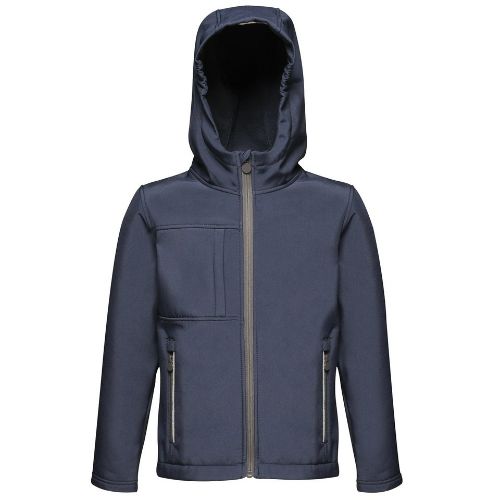 Regatta Junior Kids Octagon 3-Layer Hooded Softshell Navy